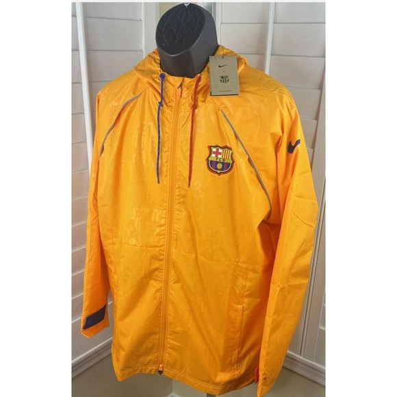 New Nike 2021-2022 FC Barcelona Soccer ALL WEATHER Jacket  DH7831-836 Men’s XL - Picture 7 of 11